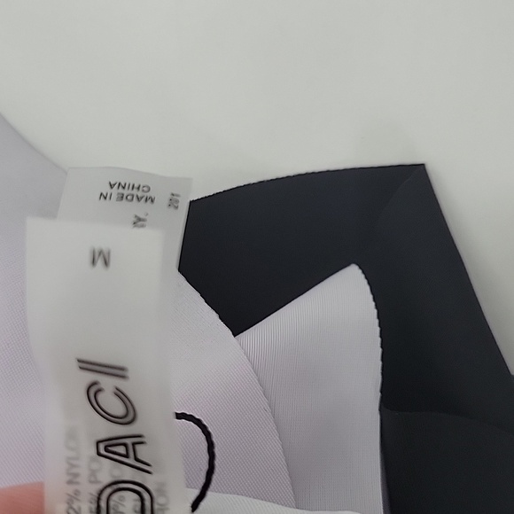 Black and White Ruffled One-Piece Swimsuit With Tummy Control NWT - Picture 8 of 16